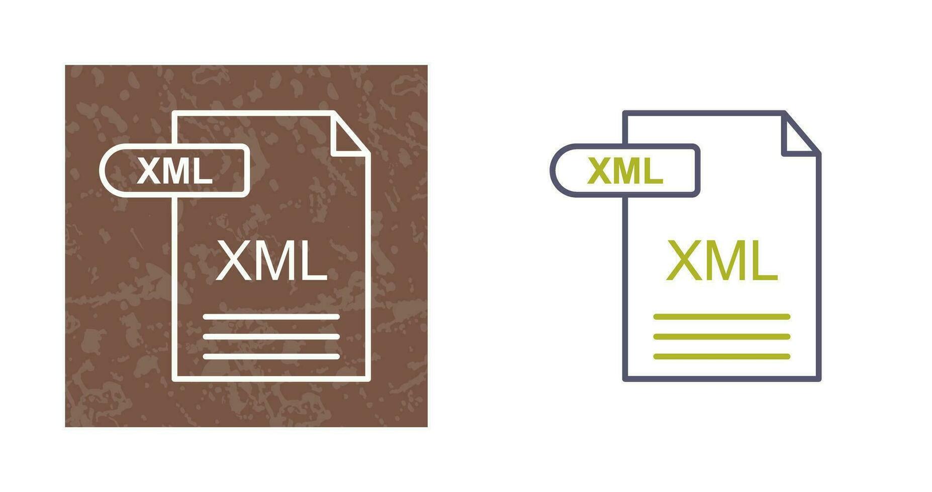 ícone de vetor xml