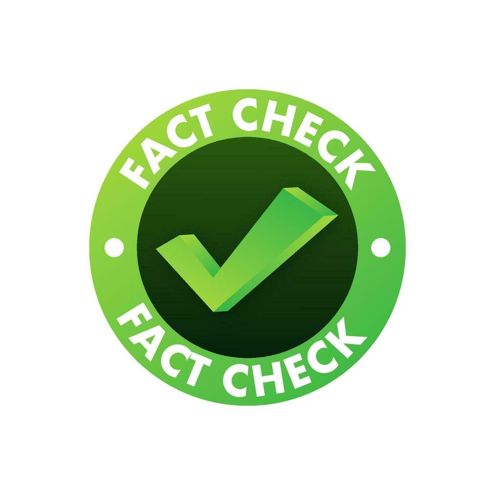 facto verificar. conceito do completo facto verificação ou fácil comparar evidência. vetor estoque ilustração