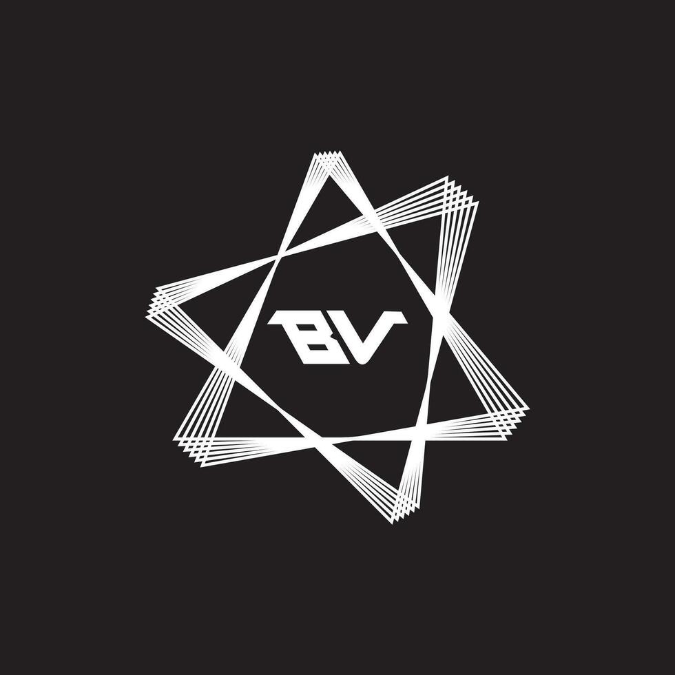 vb bv logotipo Projeto vetor modelo