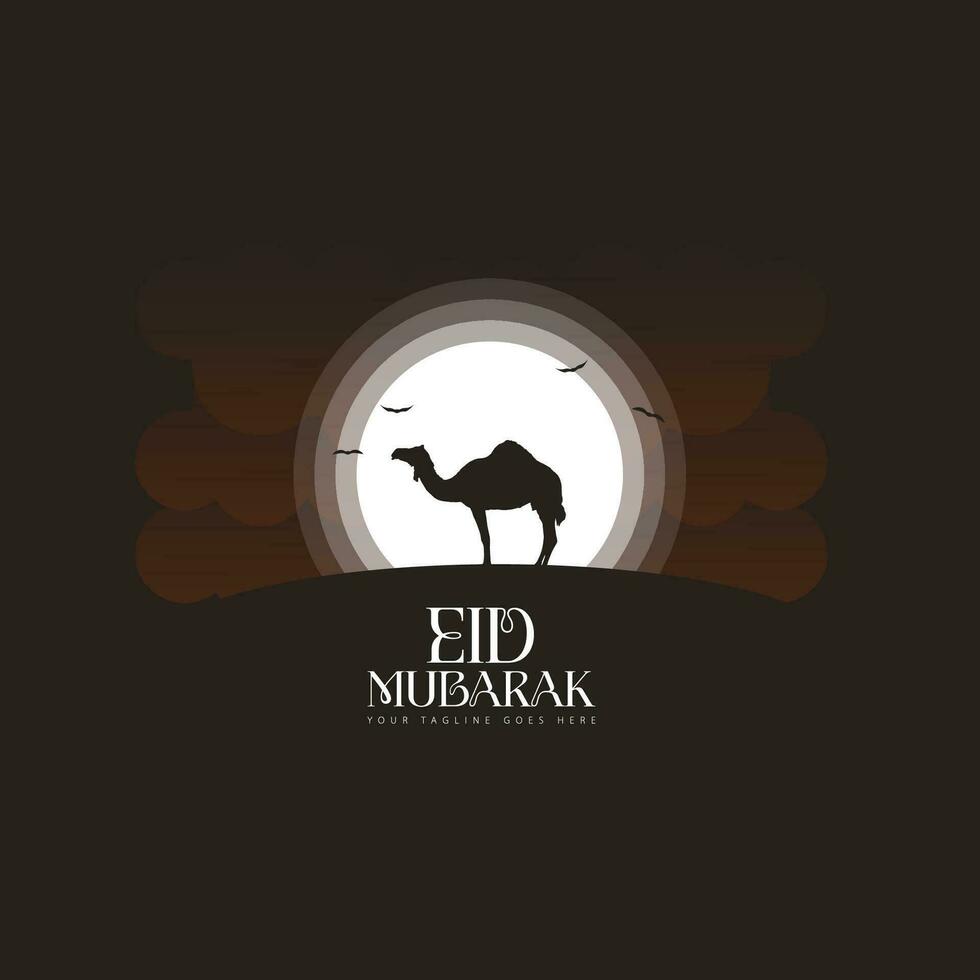 vetor de logotipo eid mubarak