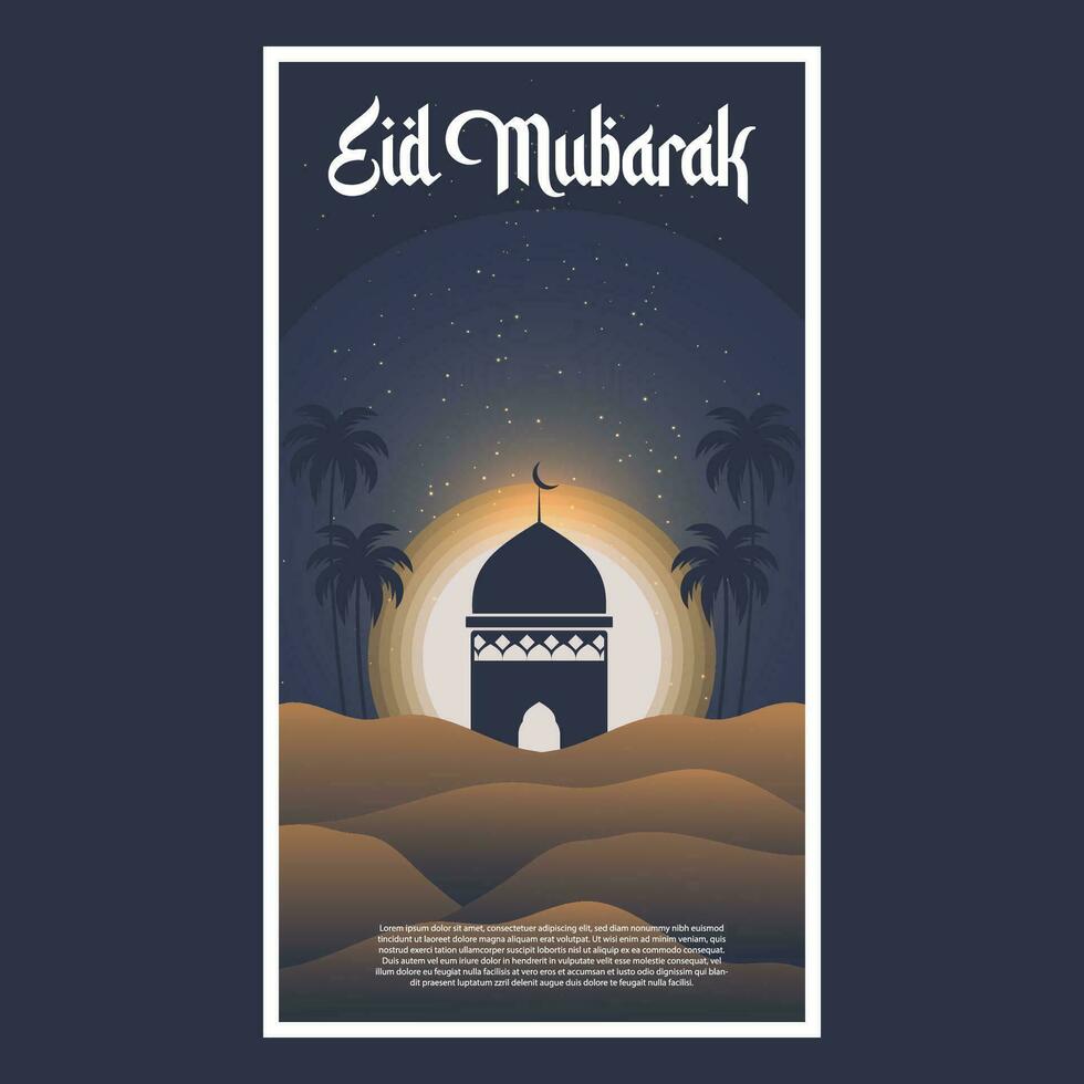 vetor de logotipo eid mubarak