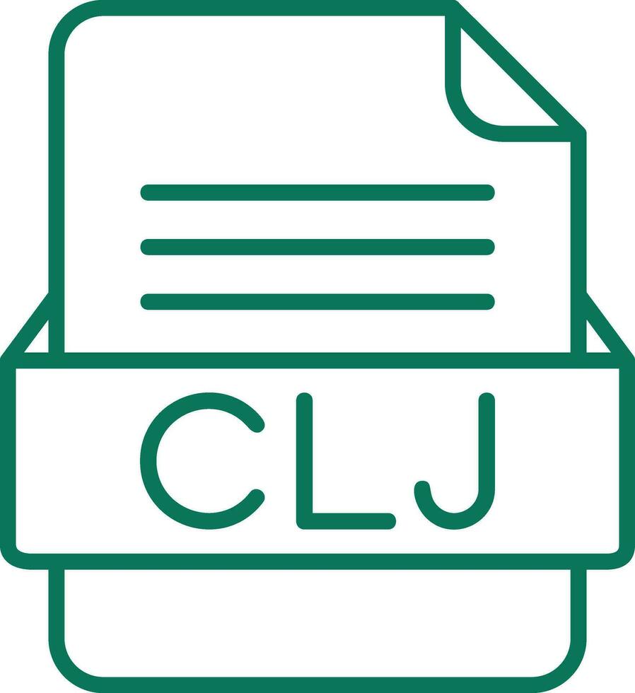 clj Arquivo formato vetor ícone