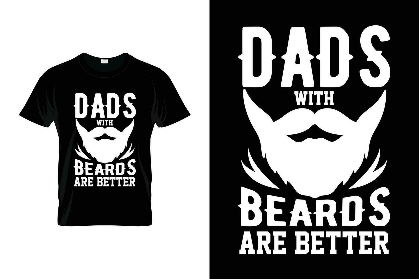 pais com barbas estão Melhor barba humor engraçado dizendo barba camiseta vetor