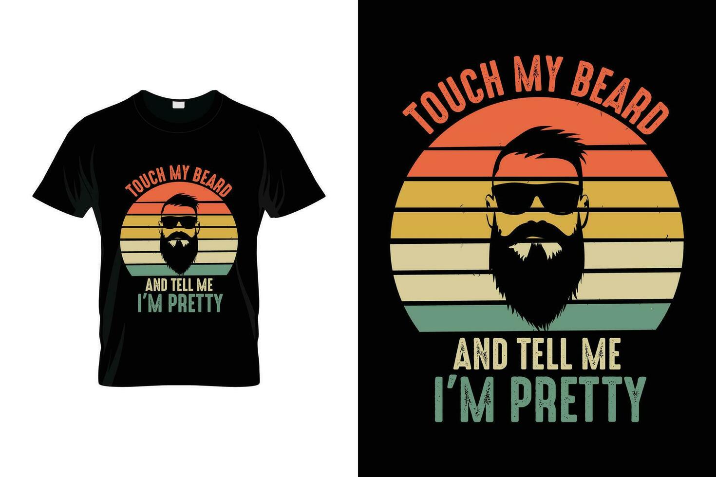 toque meu barba e contar mim eu sou bonita barba humor engraçado dizendo barba camiseta vetor