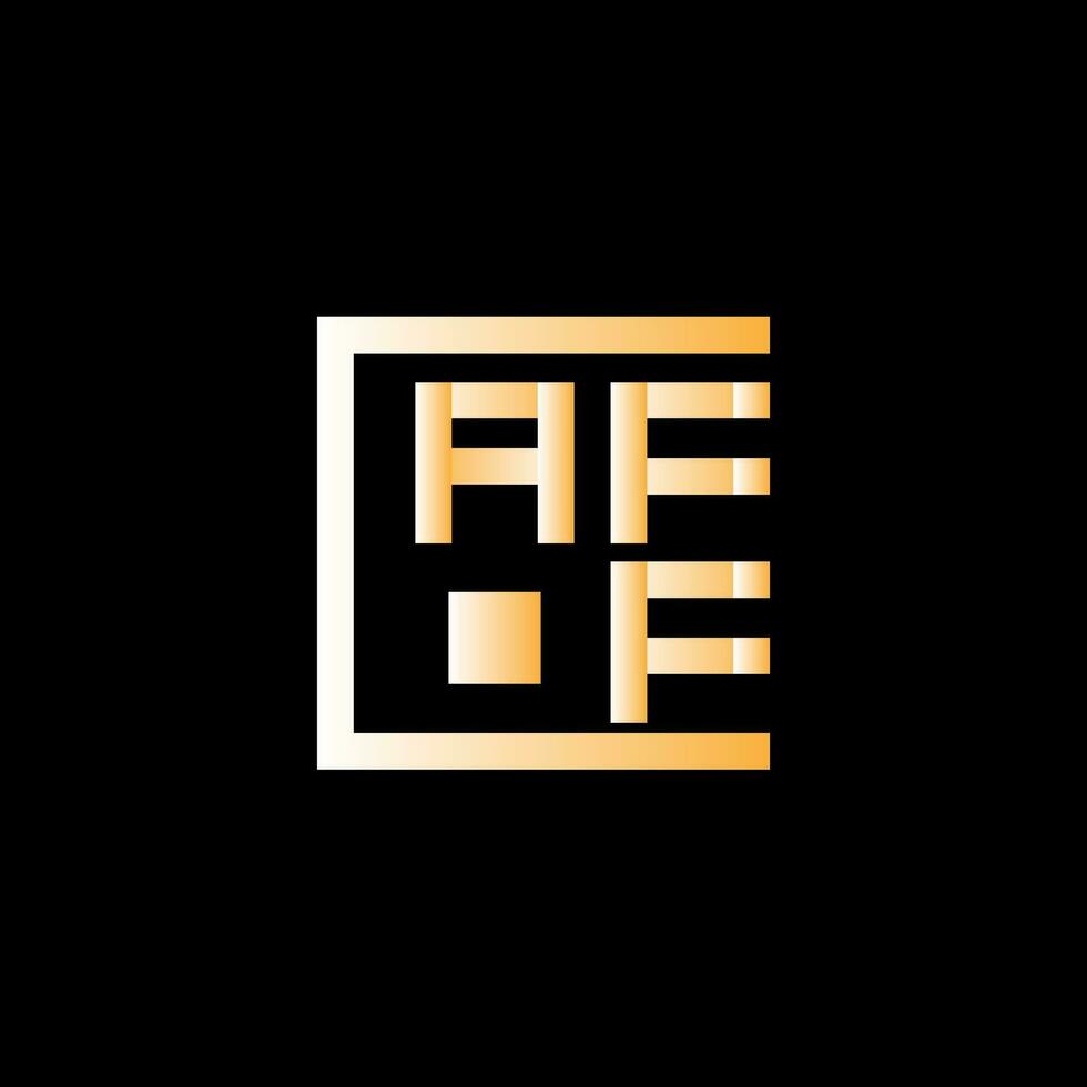 aff carta logotipo vetor projeto, aff simples e moderno logotipo. aff luxuoso alfabeto Projeto