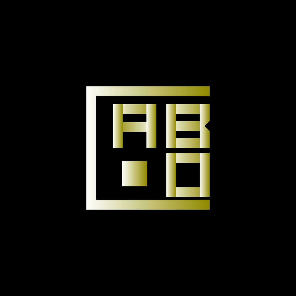 abo carta logotipo vetor projeto, abo simples e moderno logotipo. abo luxuoso alfabeto Projeto