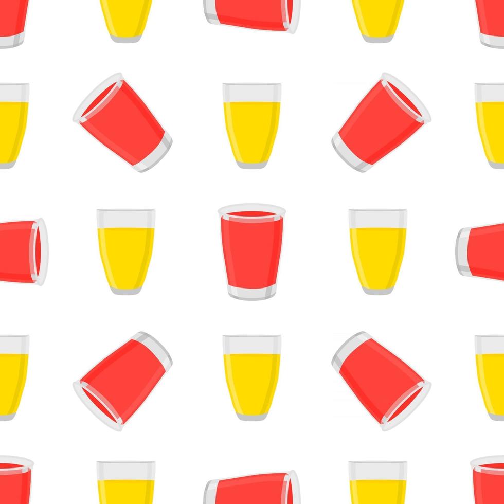 ilustração sobre o tema grande limonada colorida em copo de vidro vetor