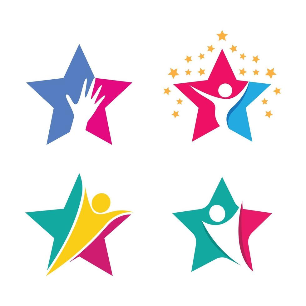 imagens do logotipo da estrela vetor