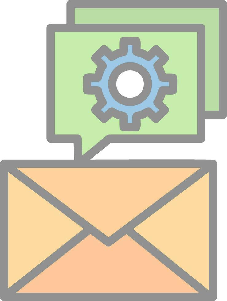 o email Apoio, suporte vetor ícone Projeto