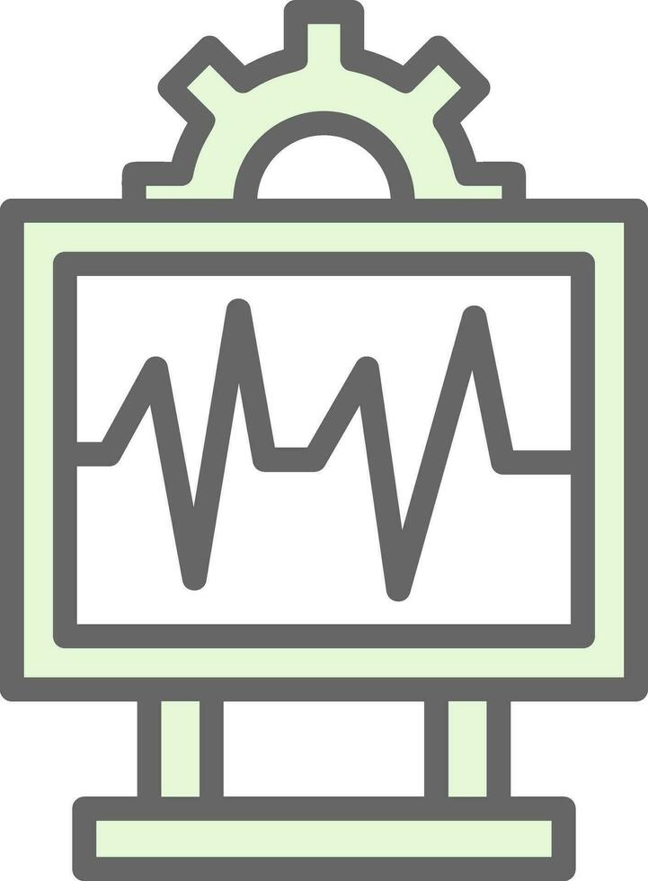 sistema monitoramento vetor ícone Projeto