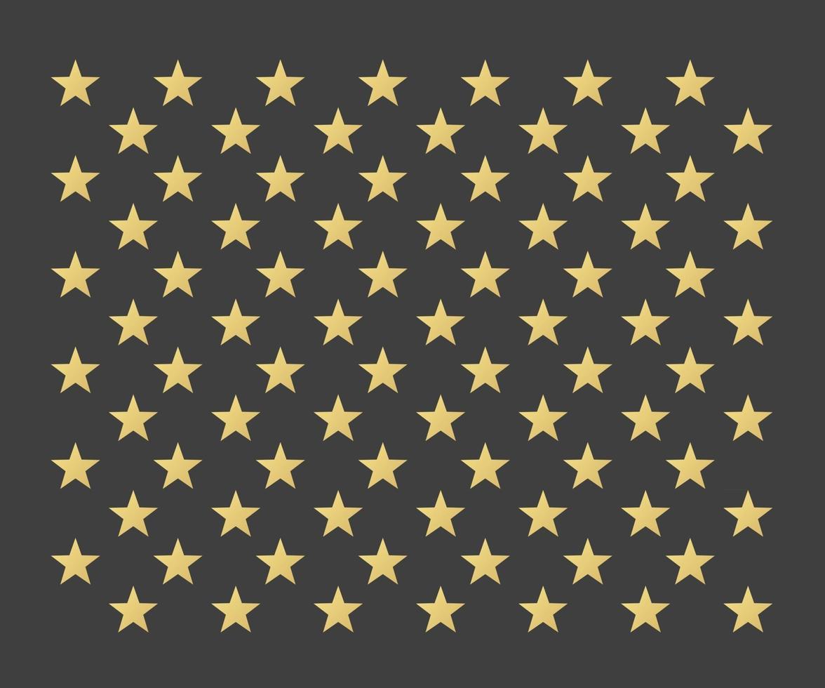 padrão abstrato de estrelas de ouro. fundo de celebração vetor