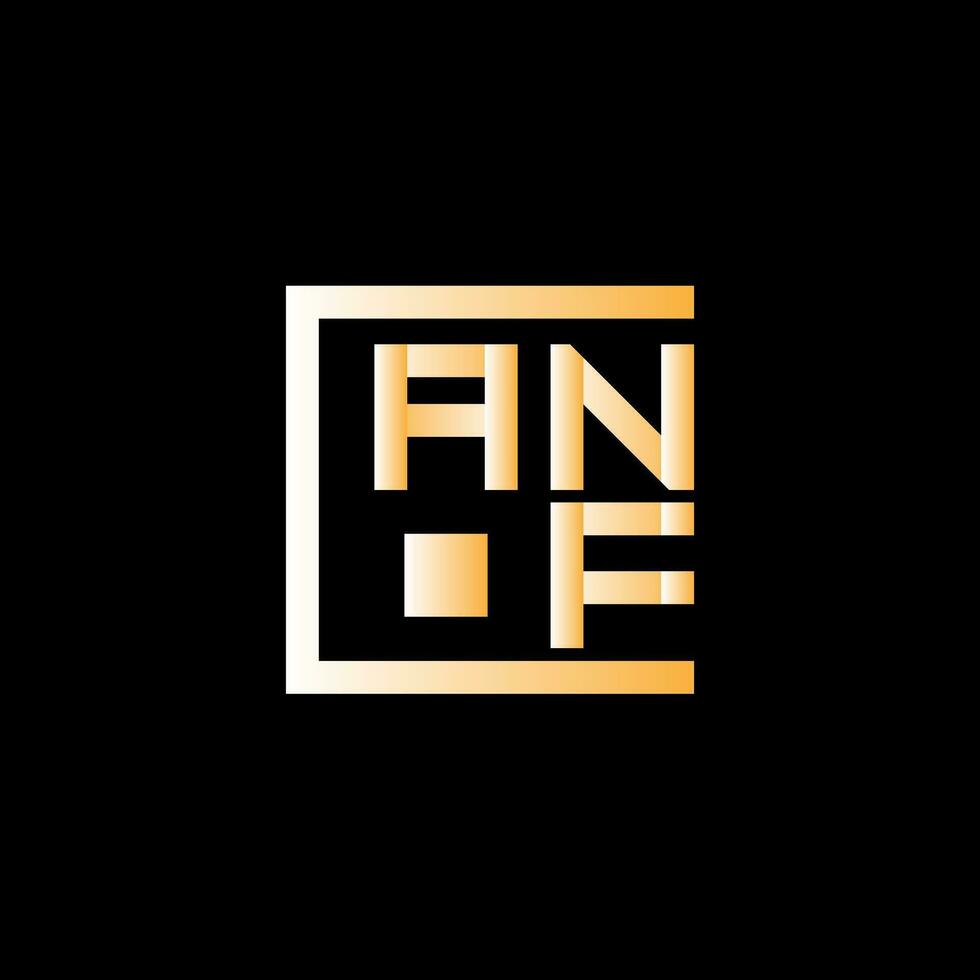 anf carta logotipo vetor projeto, anf simples e moderno logotipo. anf luxuoso alfabeto Projeto