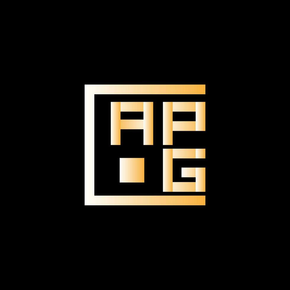 apg carta logotipo vetor projeto, apg simples e moderno logotipo. apg luxuoso alfabeto Projeto