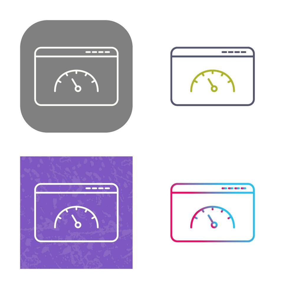 ícone de vetor de velocidade de página