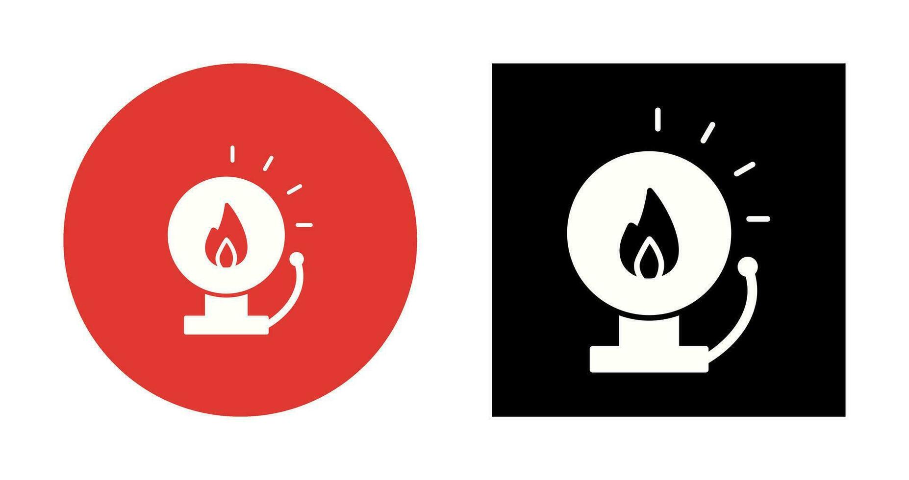 ícone de vetor de alerta de incêndio exclusivo