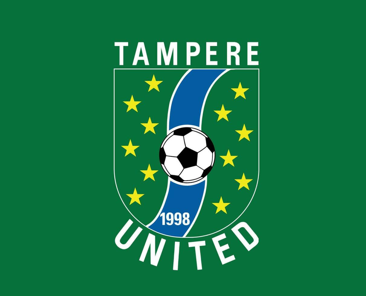 adulterar Unidos clube logotipo símbolo Finlândia liga futebol abstrato Projeto vetor ilustração com verde fundo