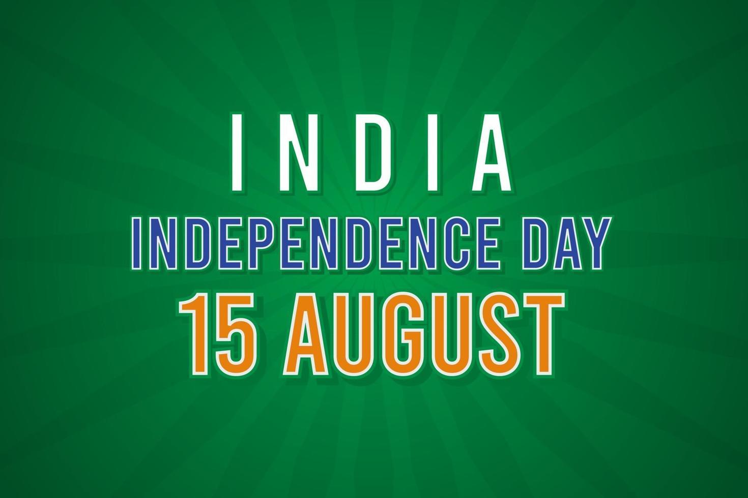 dia da independência indiana 15 de agosto vetor
