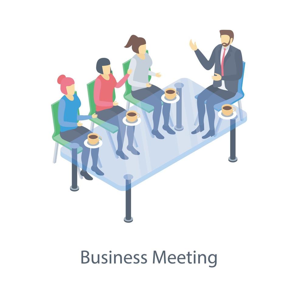 conceitos de reunião de negócios vetor