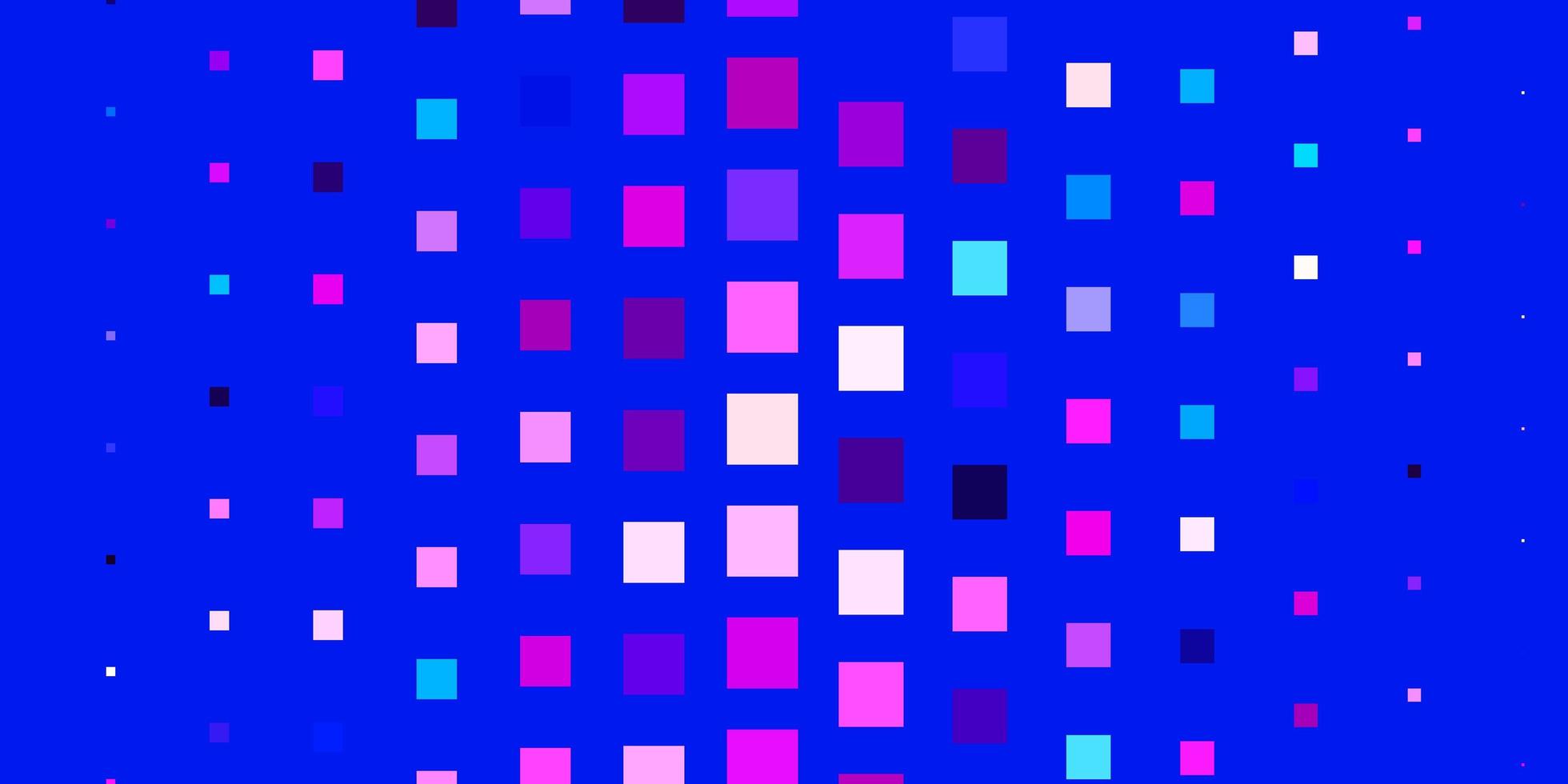 layout de vetor rosa claro, azul com linhas, retângulos.