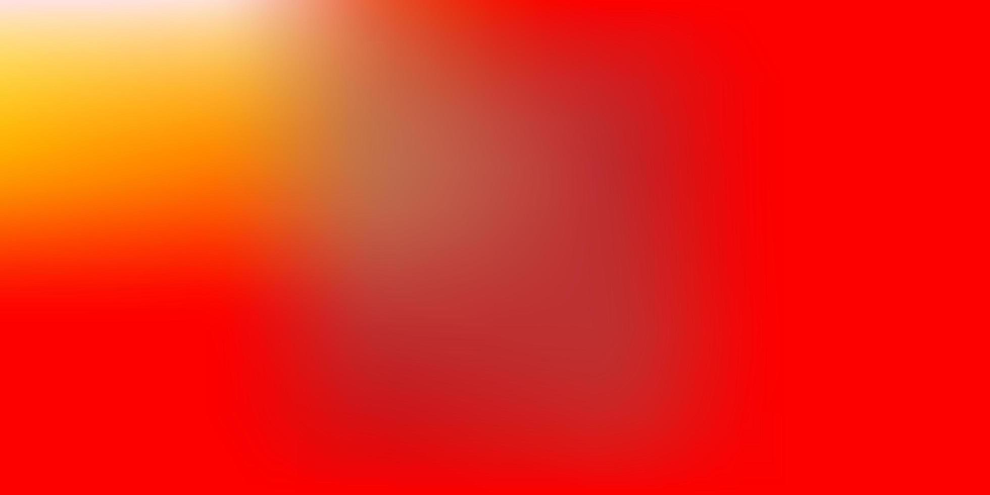 textura de desfoque de gradiente de vetor vermelho e amarelo claro.