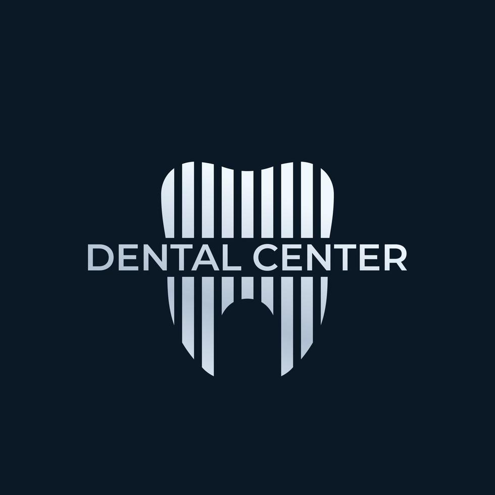 centro odontológico, logotipo do vetor dentista