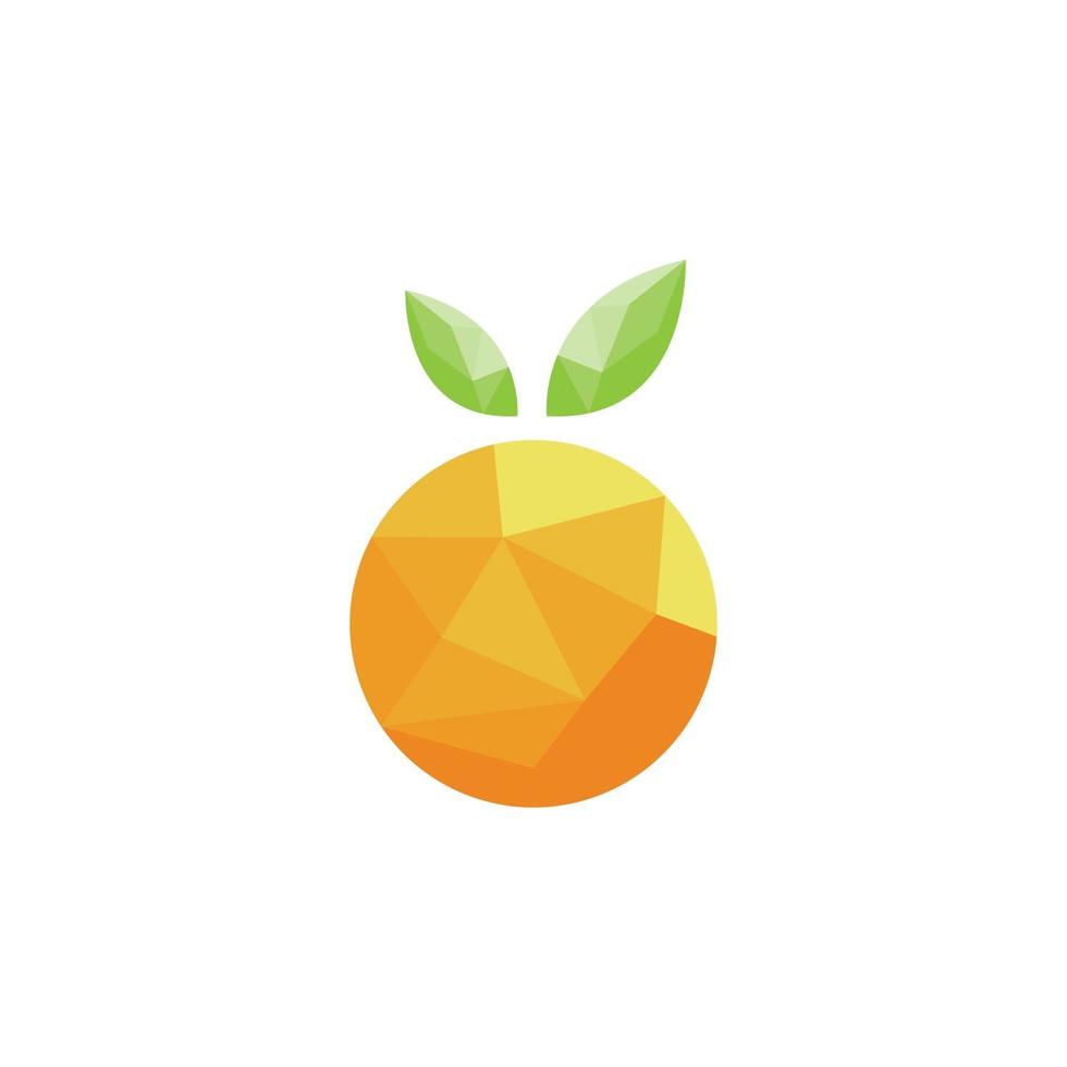 ilustração de ícone de vetor de design de logotipo laranja