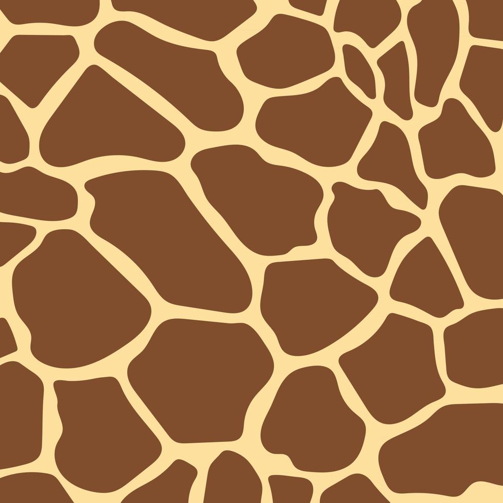 padrão de fundo marrom de pele de girafa vetor