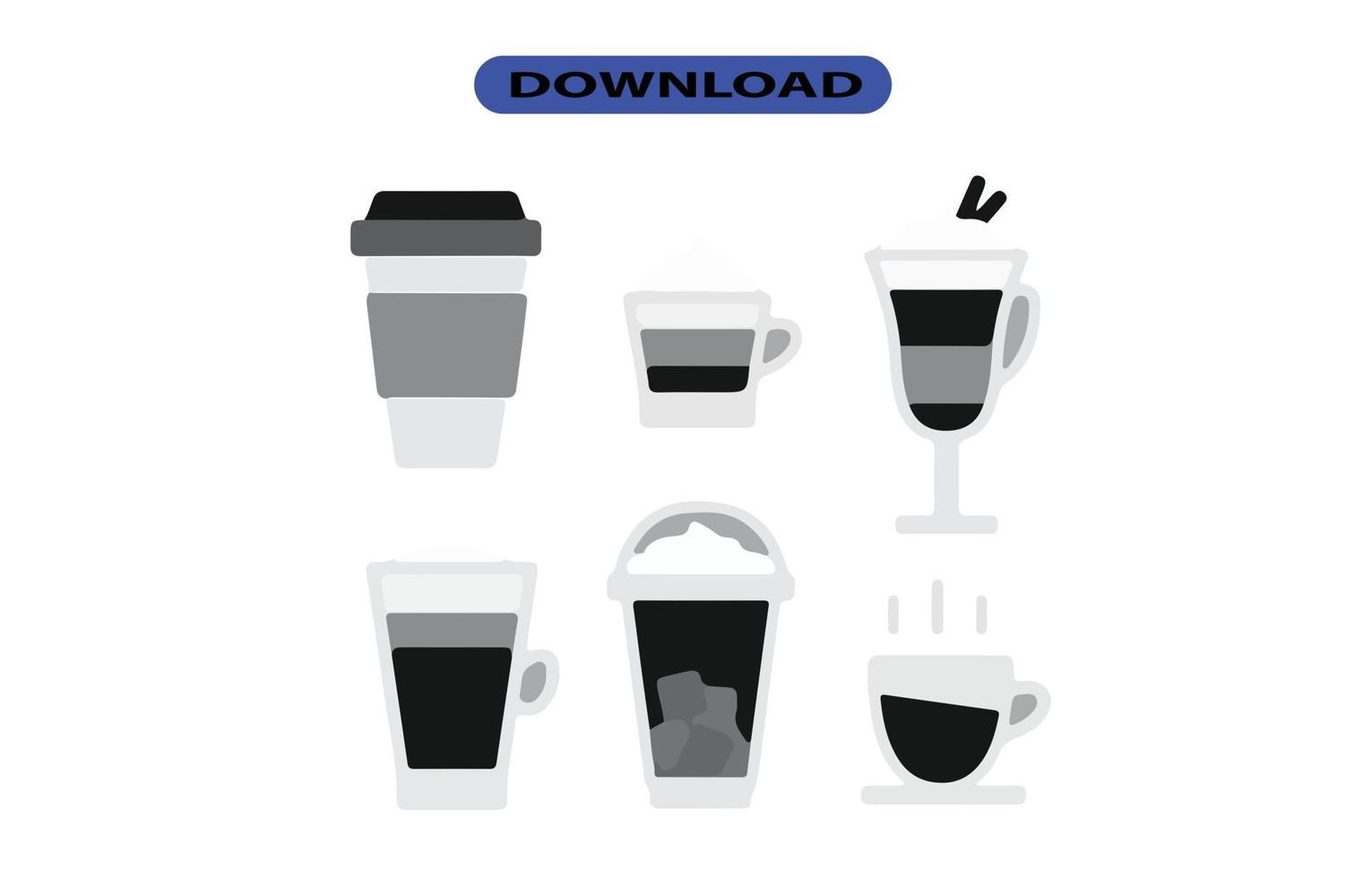 ícone ou logotipo de bebida para empresas e sites de grande porte vetor
