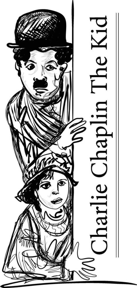 Charlie Chaplin vetor ilustração