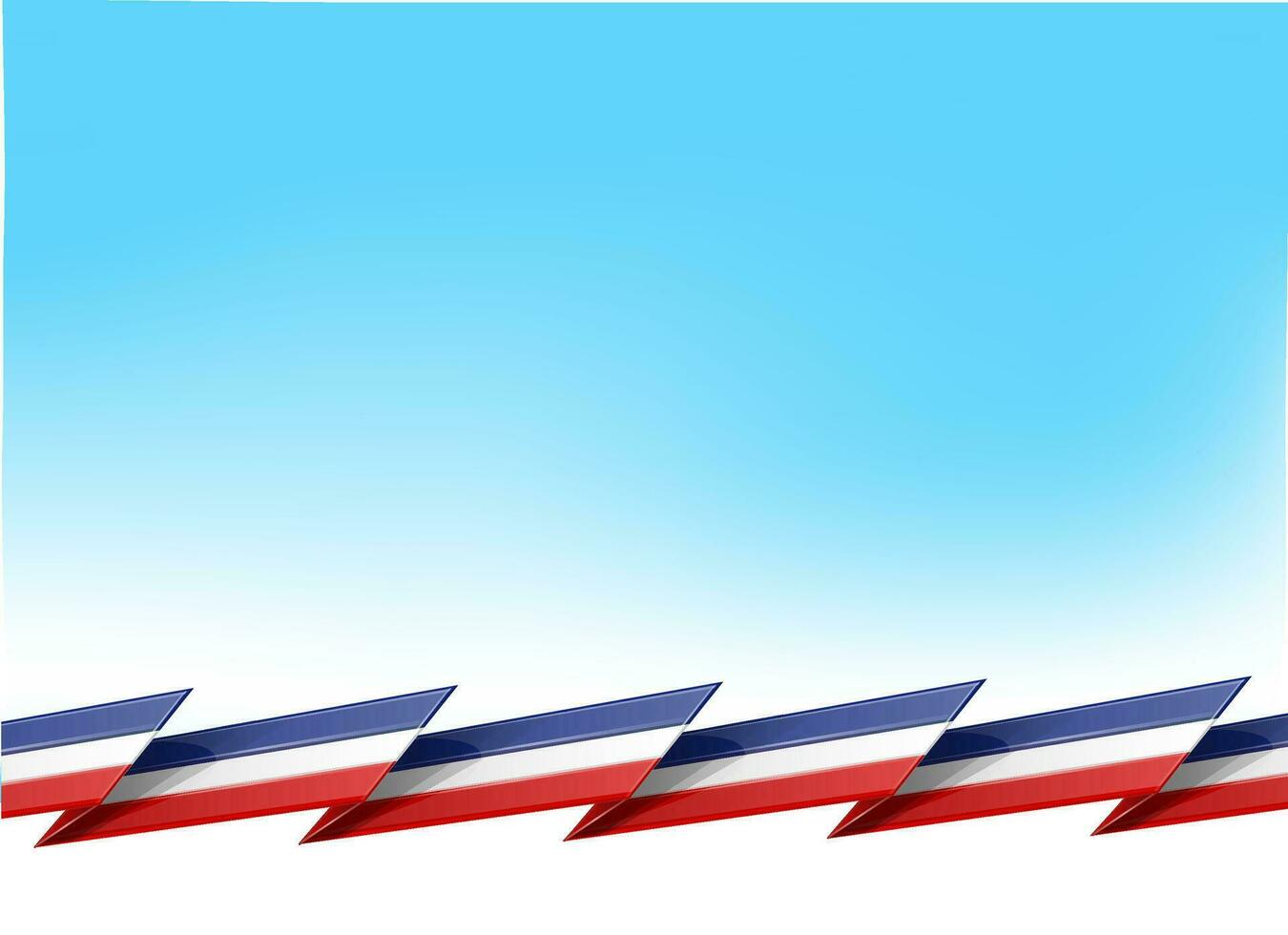 França e Países Baixos bandeira em azul céu fundo. vetor ilustração