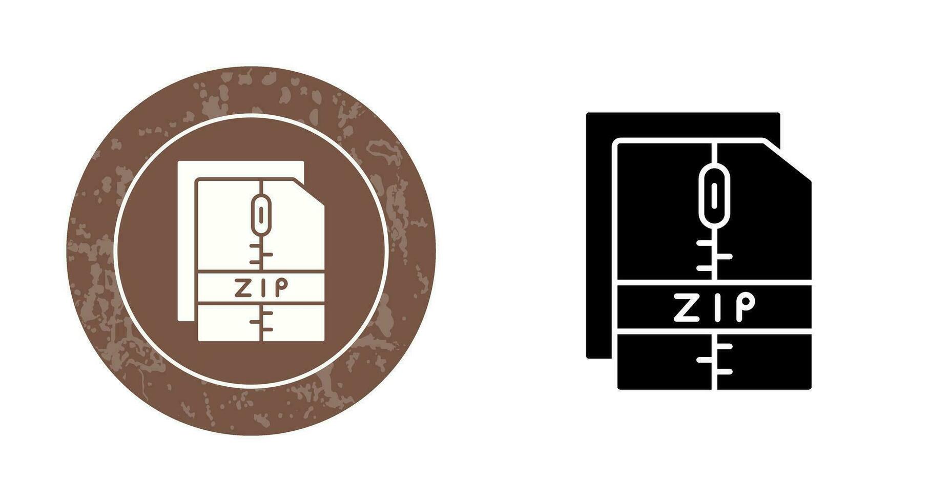 ícone de vetor de arquivo zip