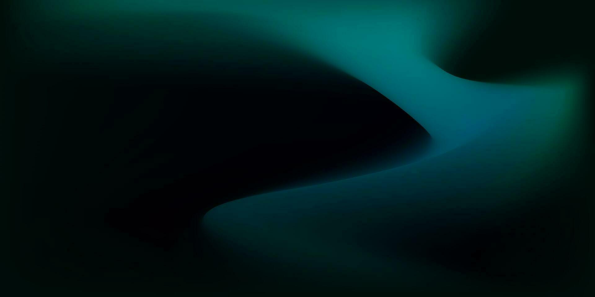 norte luzes, uma brilhante brilho em uma Preto fundo. abstrato vetor fundo Projeto. azul, verde