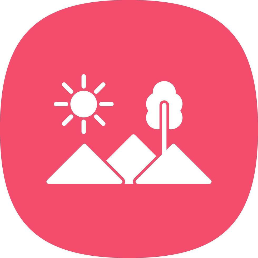 design de ícone de vetor de montanhas