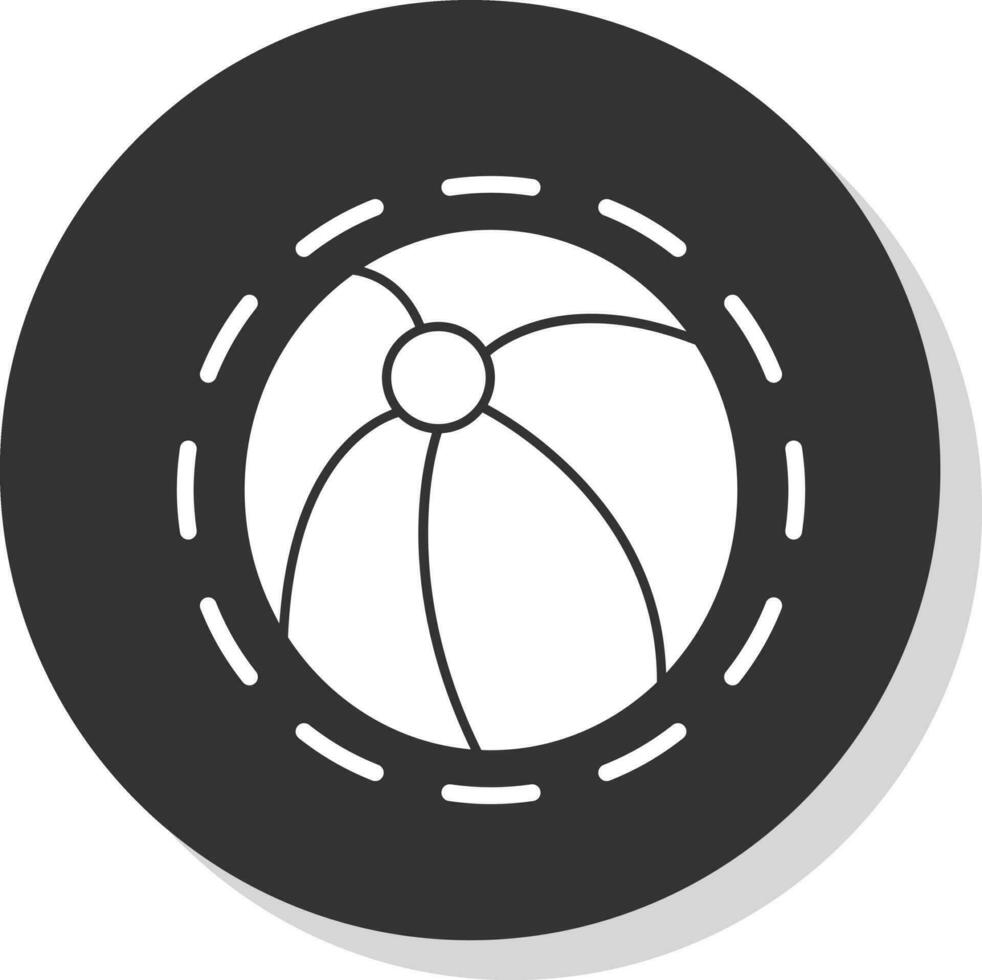 design de ícone de vetor de bola de praia