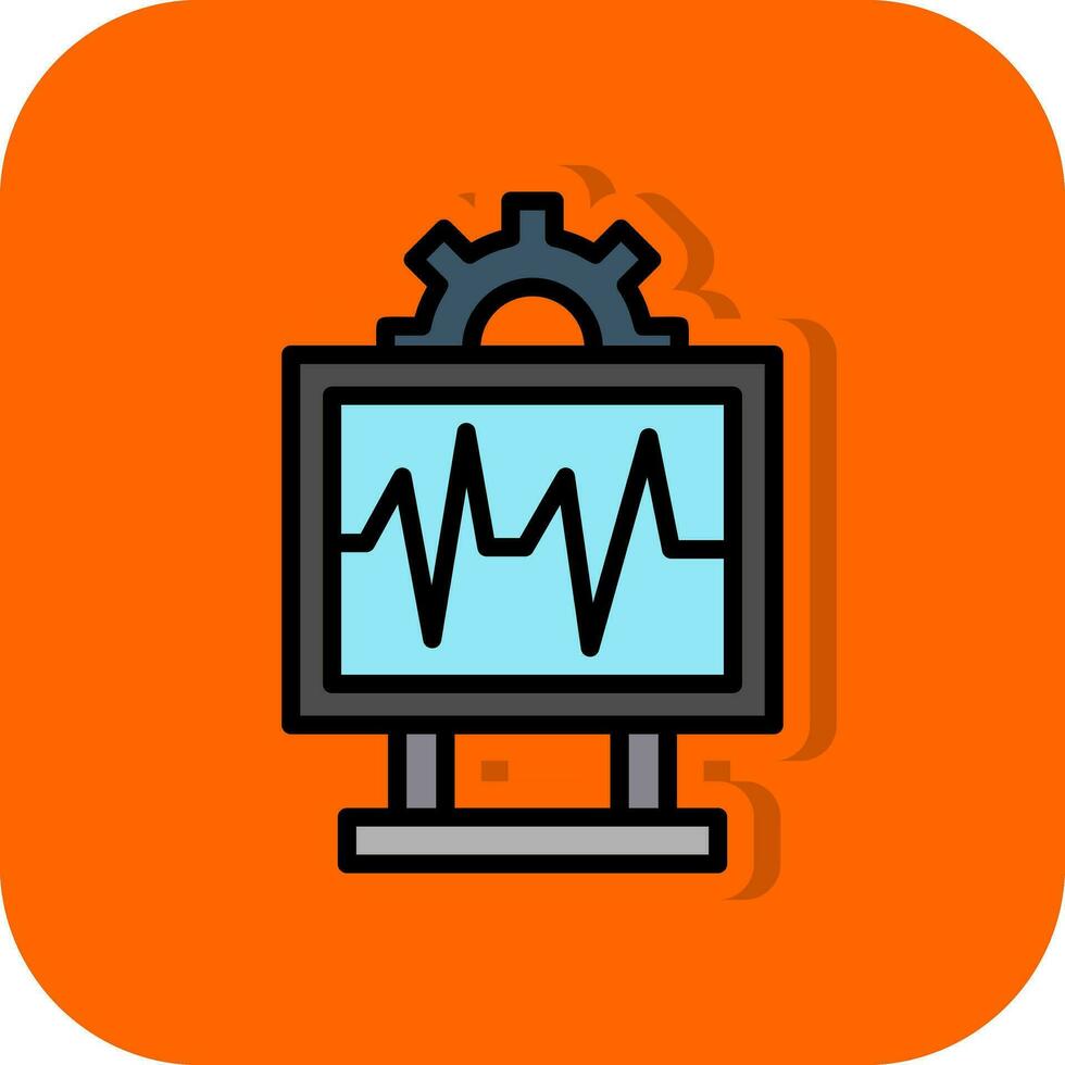 sistema monitoramento vetor ícone Projeto