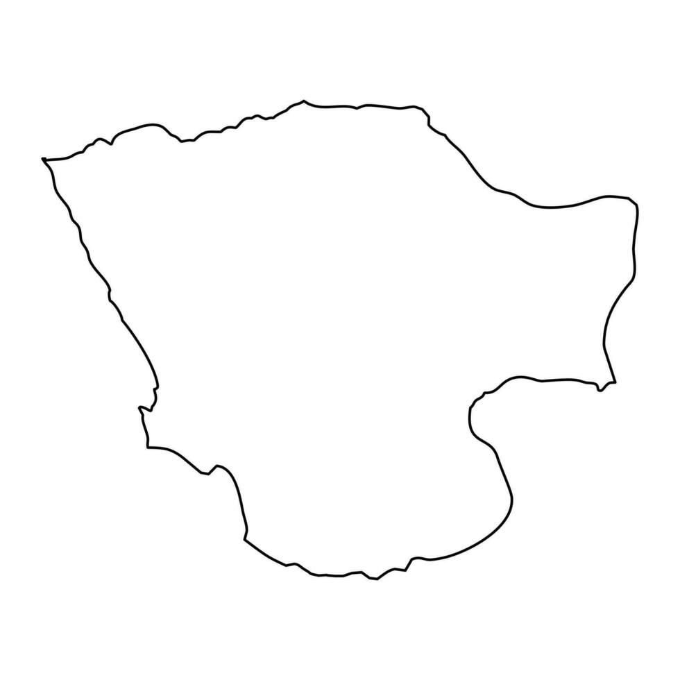 bengo província mapa, administrativo divisão do Angola. vetor