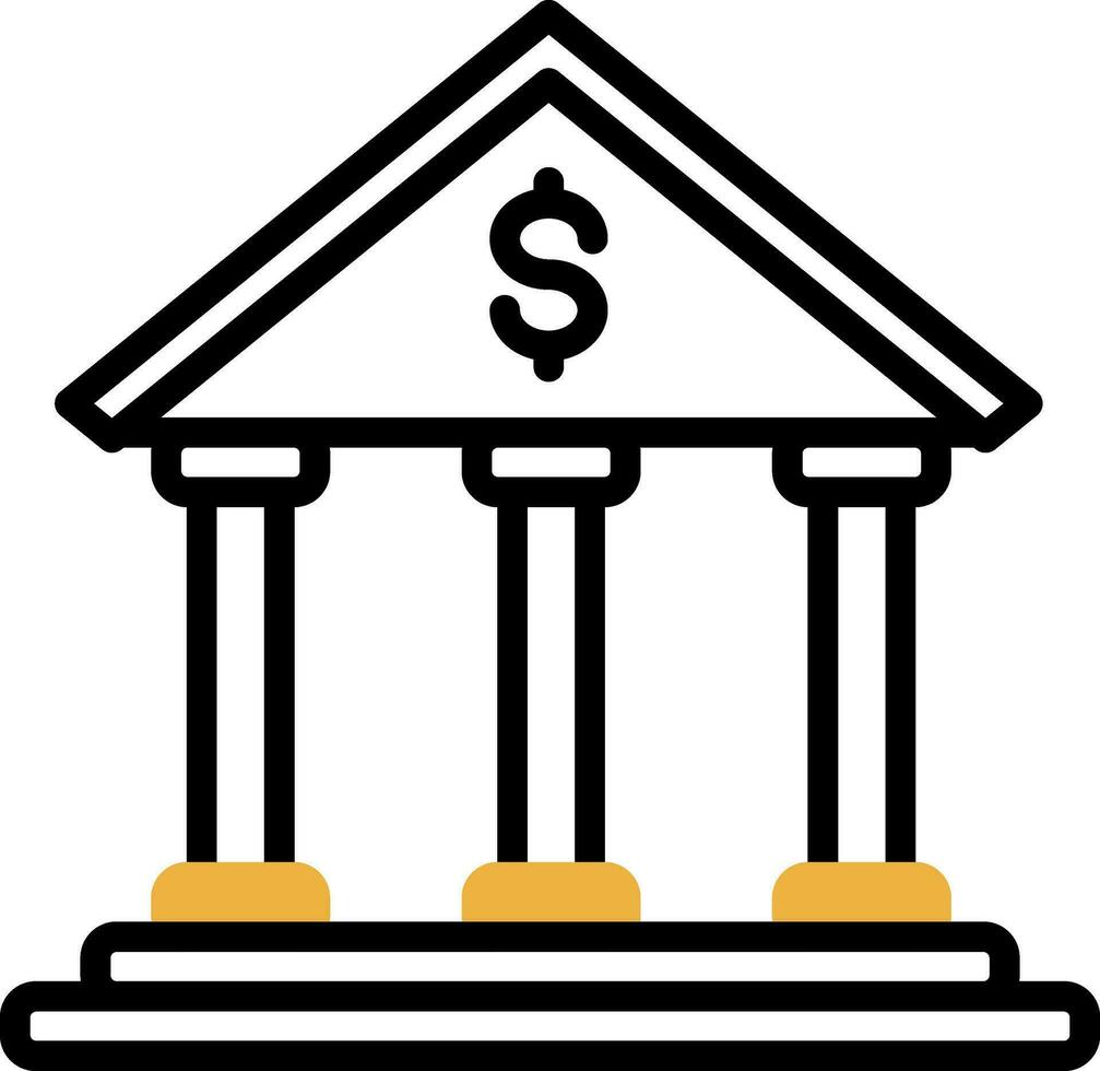 design de ícone de vetor de banco