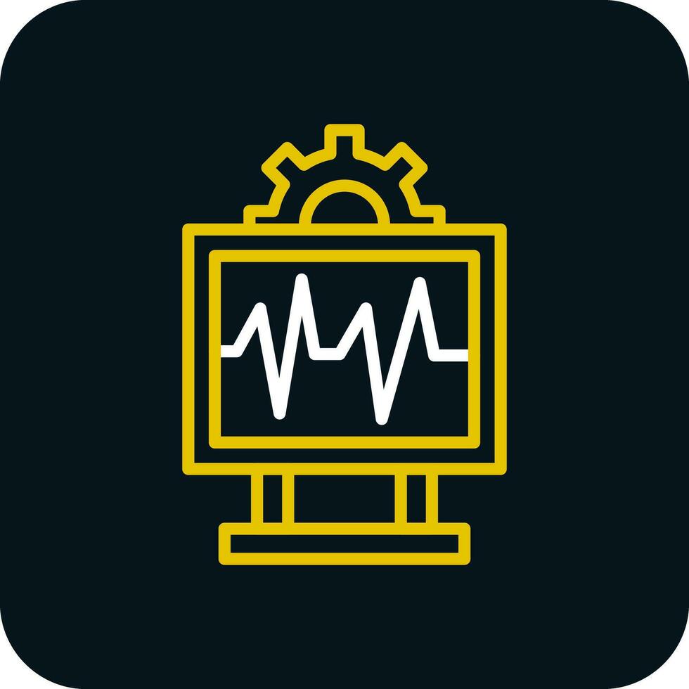 sistema monitoramento vetor ícone Projeto