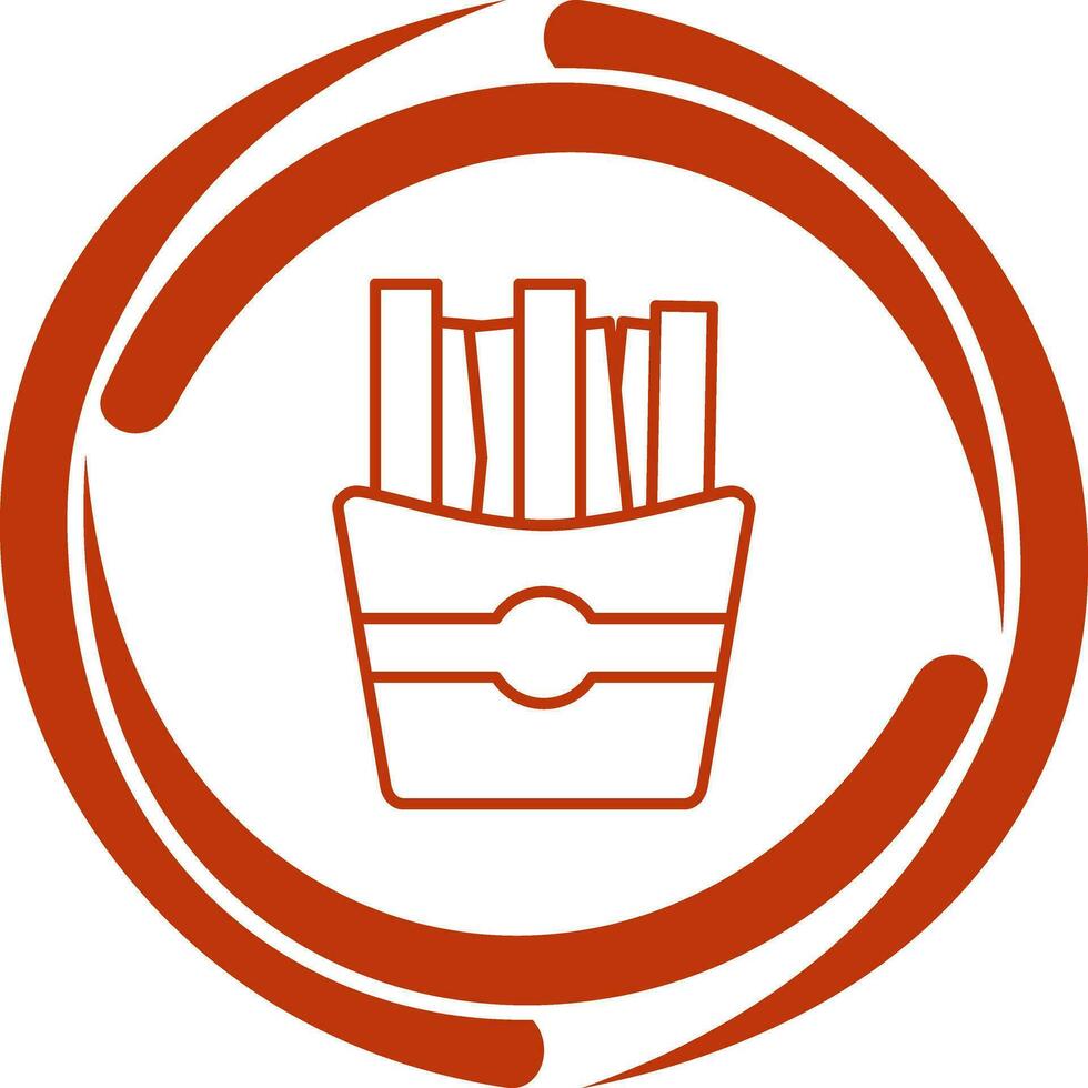 ícone de vetor de batatas fritas