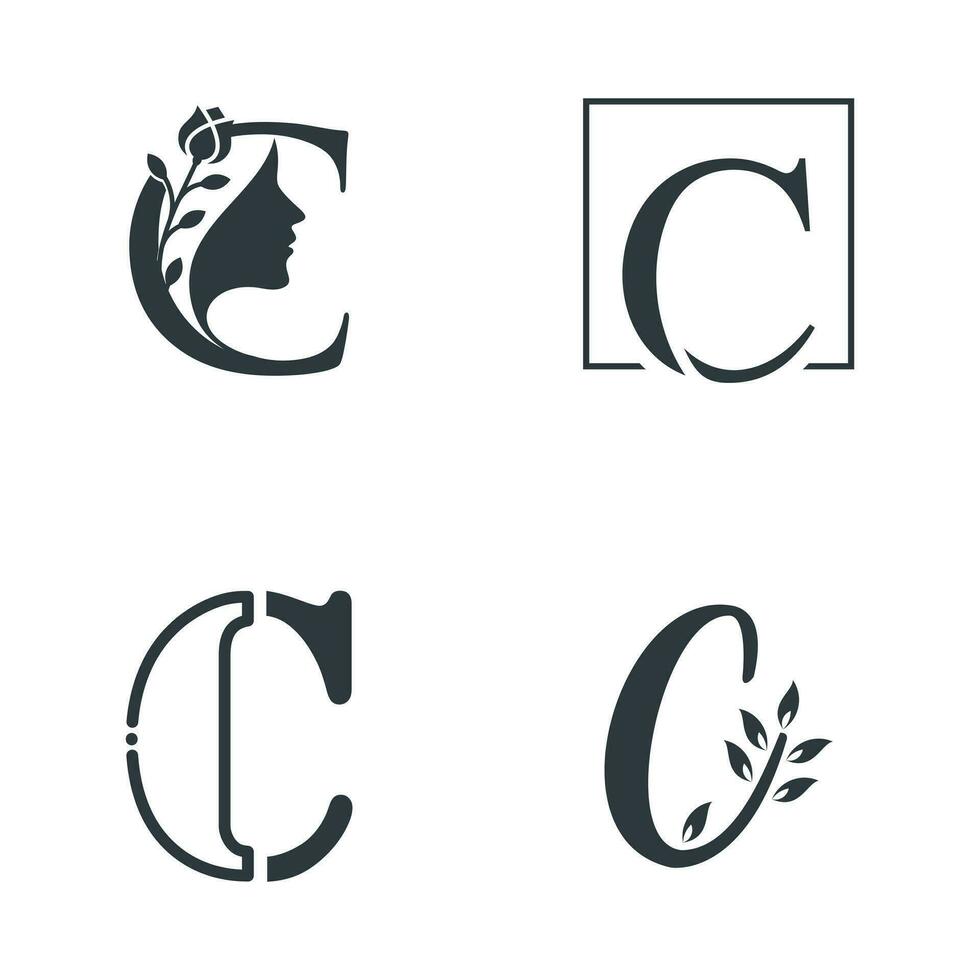 beleza carta logotipo c Projeto ícone elemento vetor com criativo único conceito