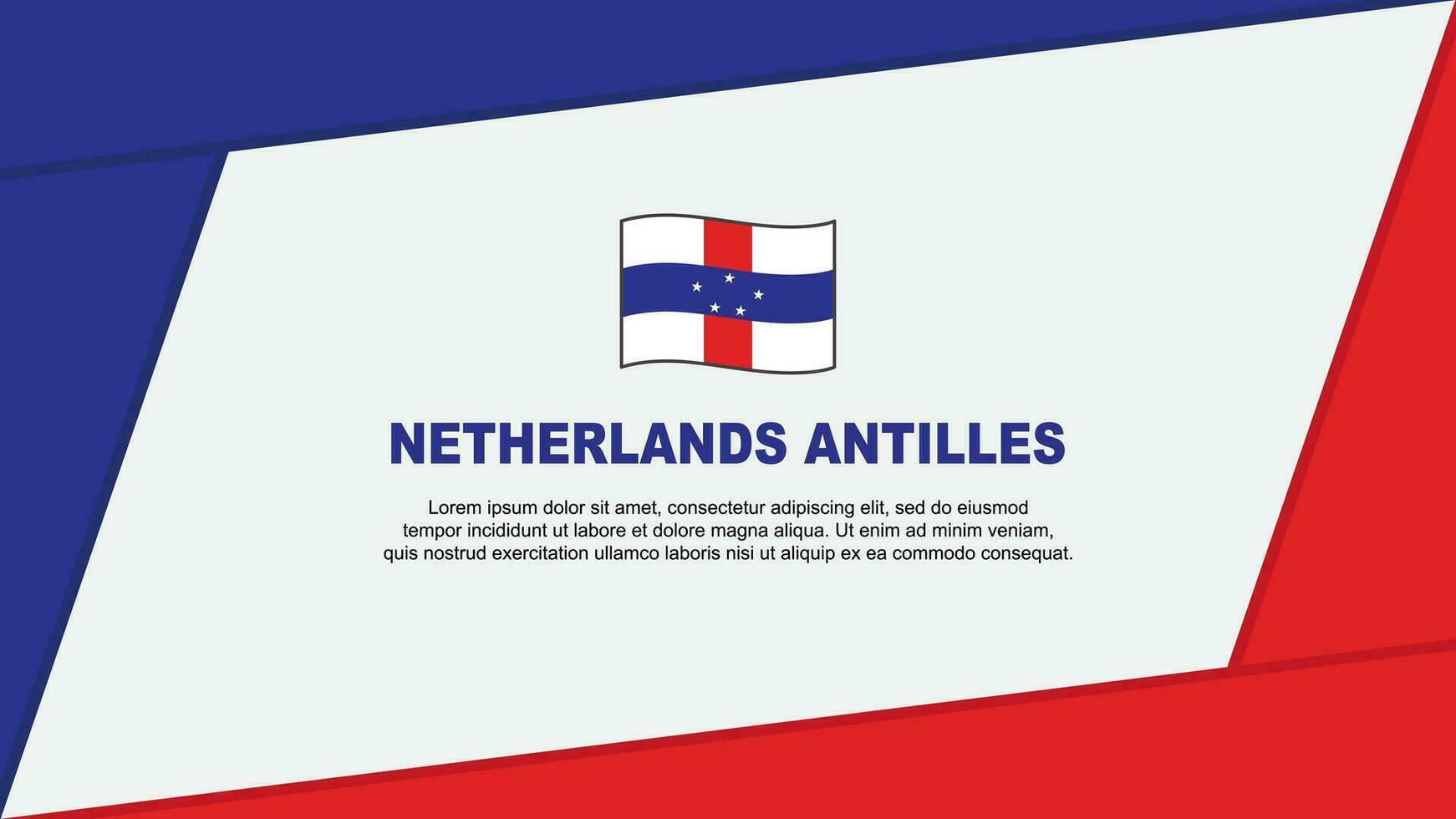 Países Baixos antilhas bandeira abstrato fundo Projeto modelo. Países Baixos antilhas independência dia bandeira desenho animado vetor ilustração. Países Baixos antilhas bandeira