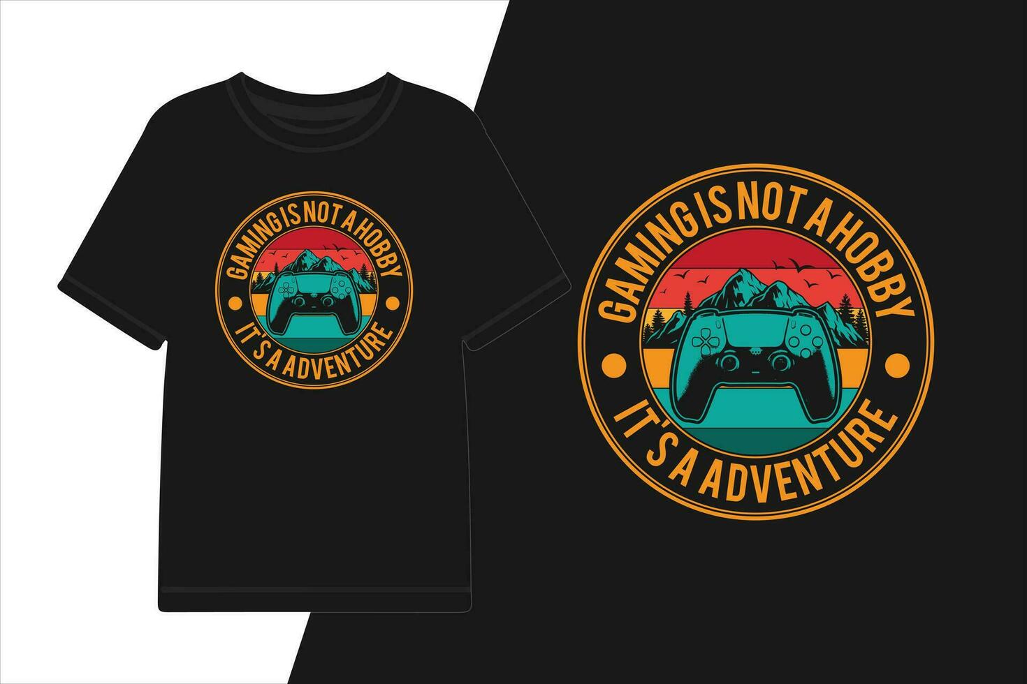 vetor jogos é não uma passatempo Está uma aventura jogos camiseta Projeto.