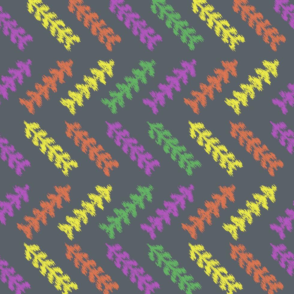 diagonal ikat abstrato folhas. ziguezague simples padronizar. geométrico divisa abstrato ilustração. tribal étnico vetor textura. asteca estilo. folk bordado. indiano, escandinavo, africano tapete