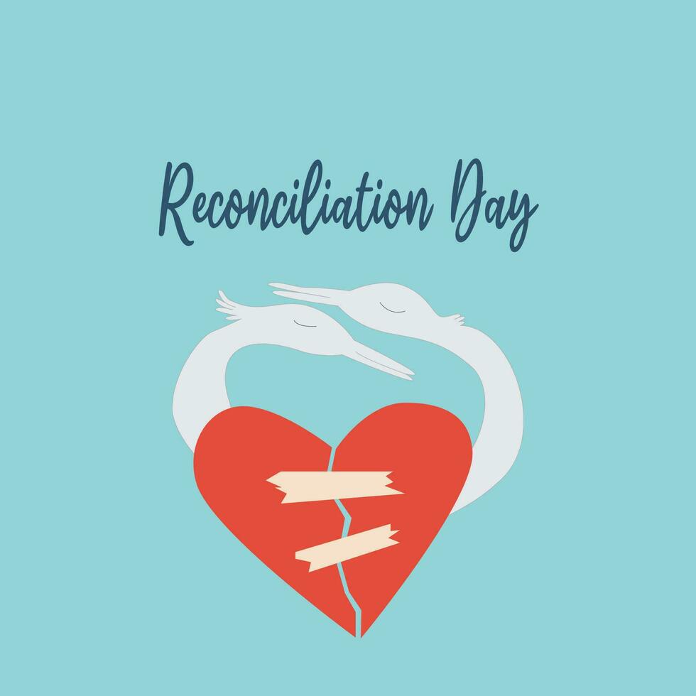 vetor bandeira cartão do reconciliação nacional dia