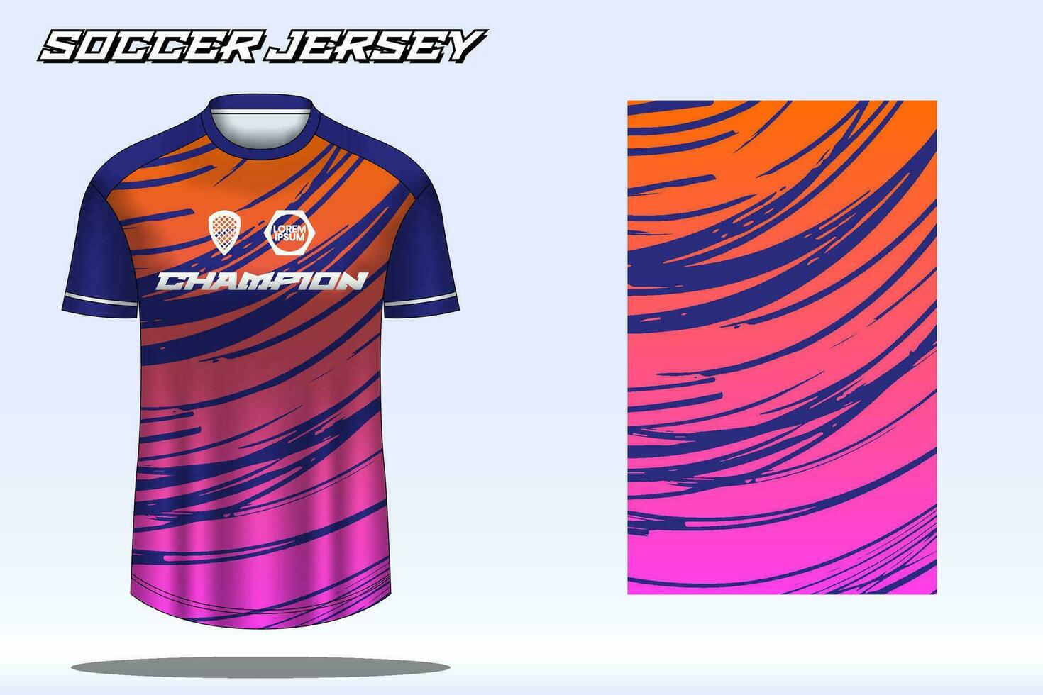 futebol jérsei brincar para futebol clube. vetor sublimação Esportes vestuário Projeto. uniforme frente Visão modelos futebol jérsei.