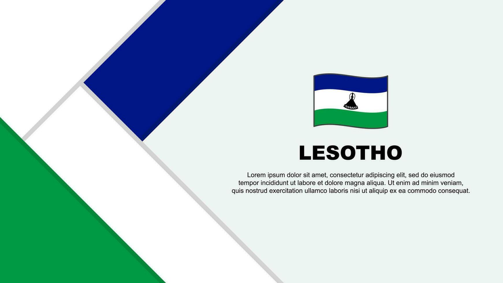 Lesoto bandeira abstrato fundo Projeto modelo. Lesoto independência dia bandeira desenho animado vetor ilustração. Lesoto ilustração