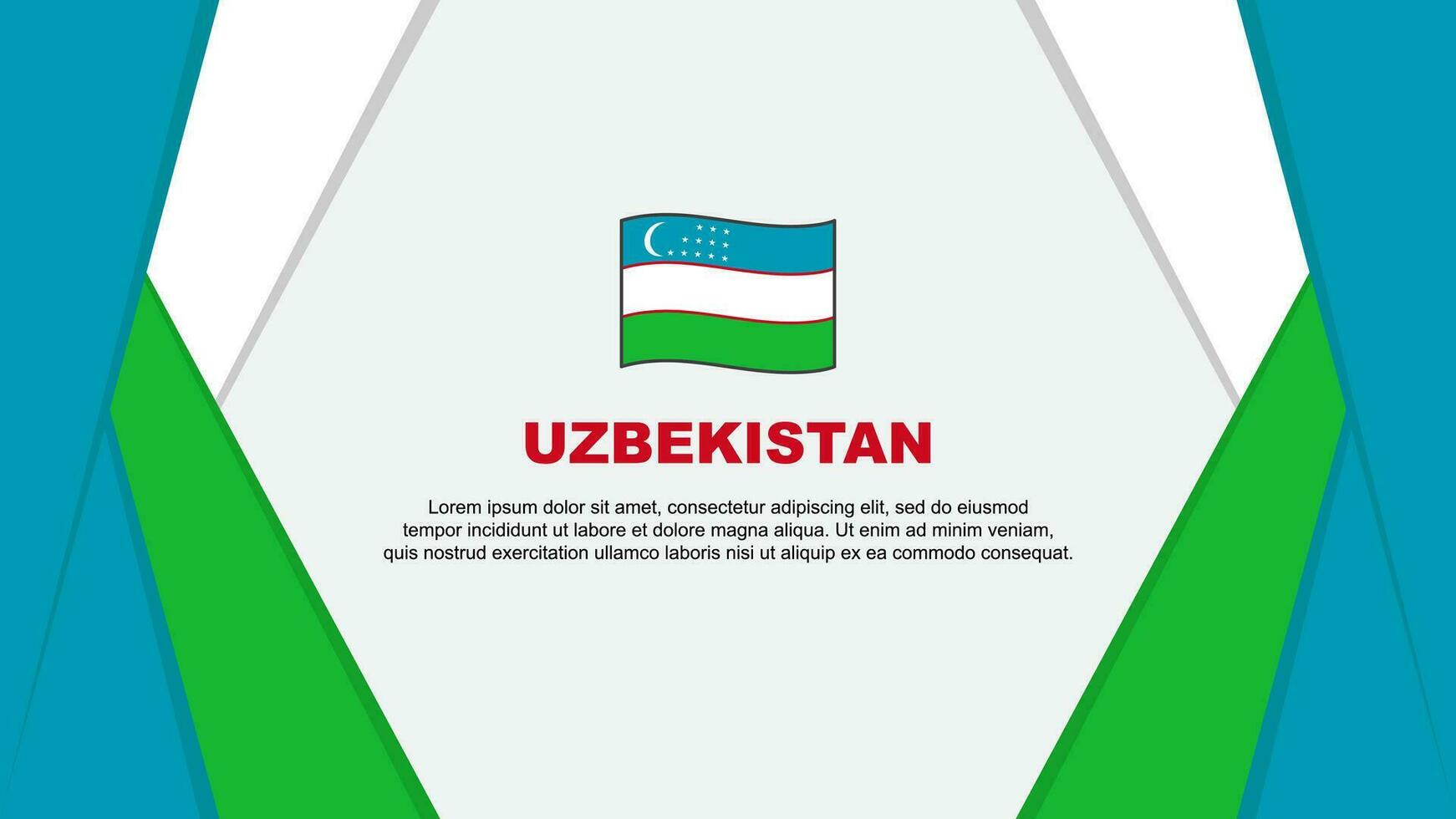 uzbequistão bandeira abstrato fundo Projeto modelo. uzbequistão independência dia bandeira desenho animado vetor ilustração. uzbequistão fundo