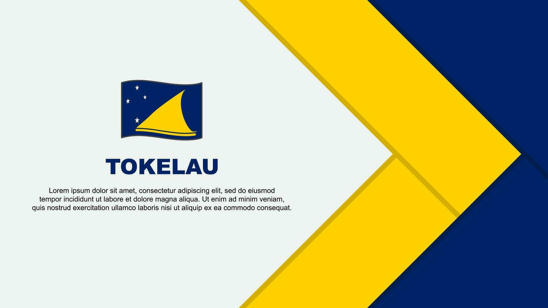 Tokelau bandeira abstrato fundo Projeto modelo. Tokelau independência dia bandeira desenho animado vetor ilustração. Tokelau desenho animado