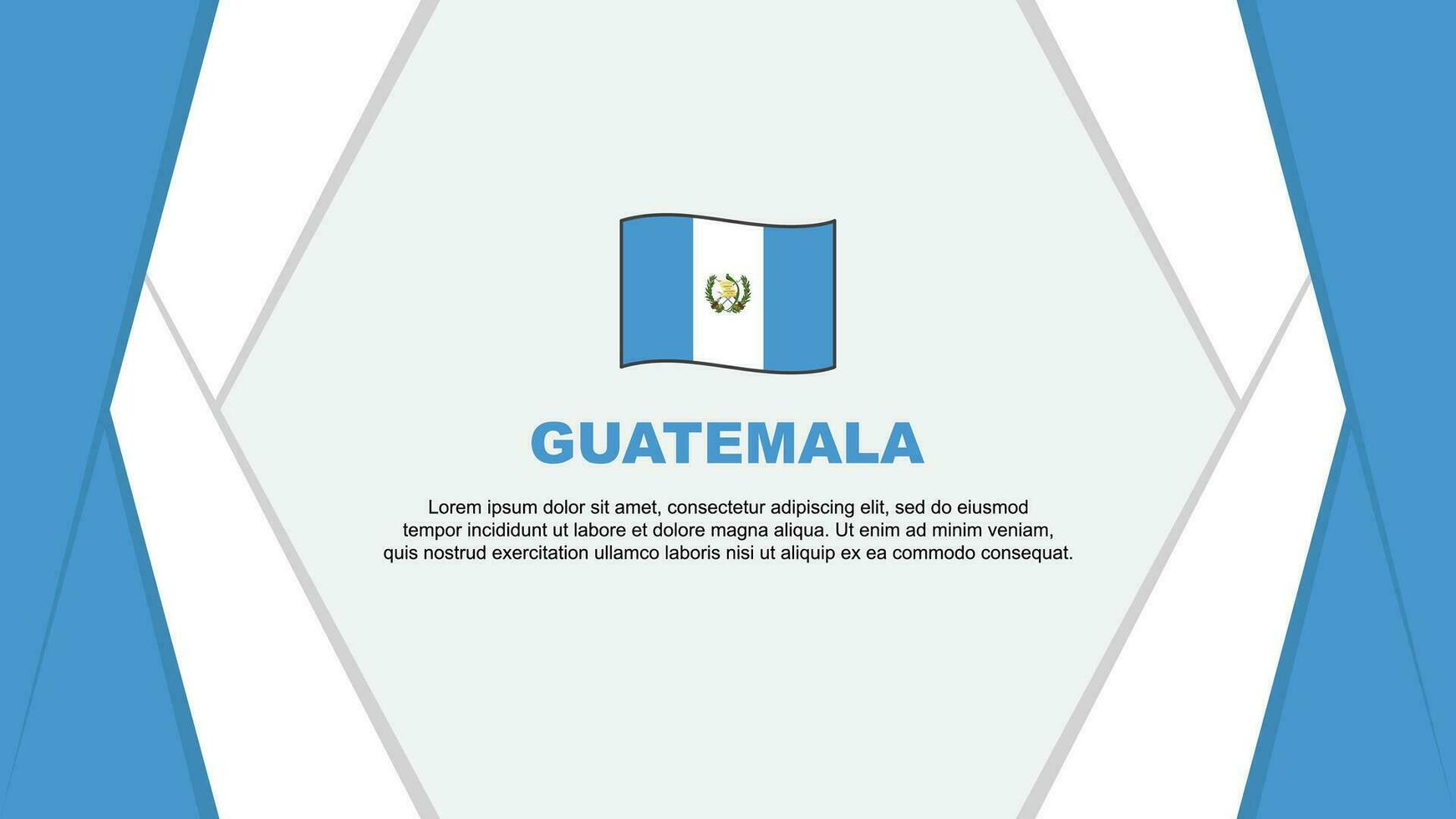 Guatemala bandeira abstrato fundo Projeto modelo. Guatemala independência dia bandeira desenho animado vetor ilustração. Guatemala fundo