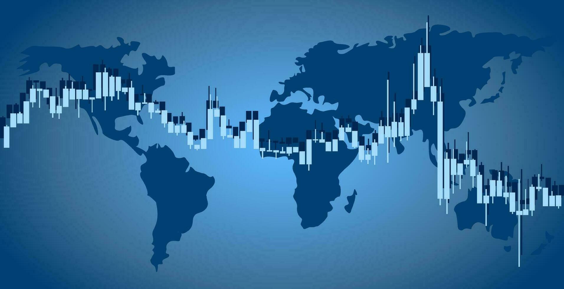 negociação fundo, papel de parede. financeiro castiçal gráfico, Apoio, suporte e resistência nível gráfico. gráficos para forex negociação vetor